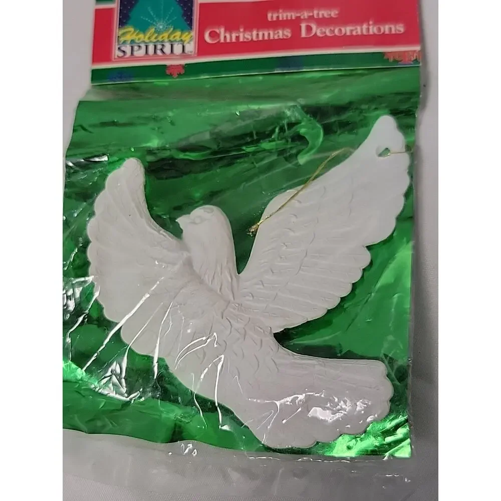 1993 Trim A Tree Vintage Christmas White Dove Ornament Holiday Spirit